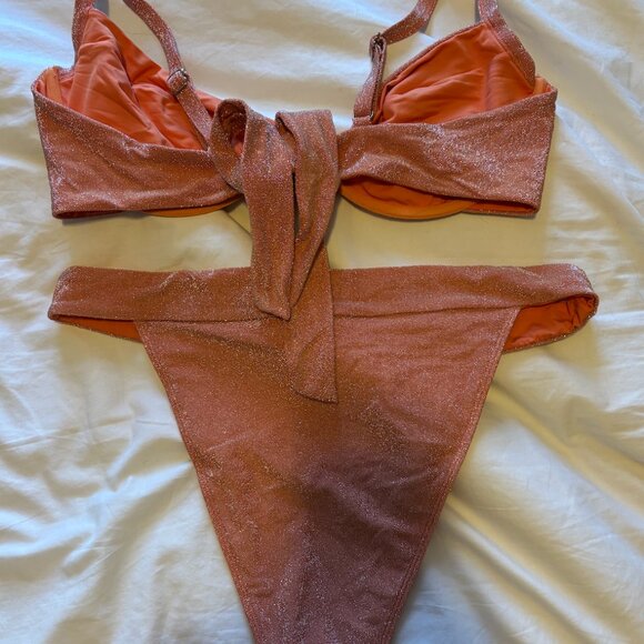 FULL SET - Peach Shimmer Monday Swimwear - Size V/VV - Picture 8 of 10